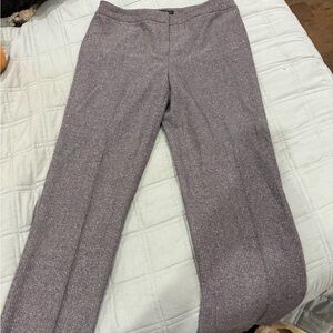 Lafayette 148 New York Gray Textured Trousers